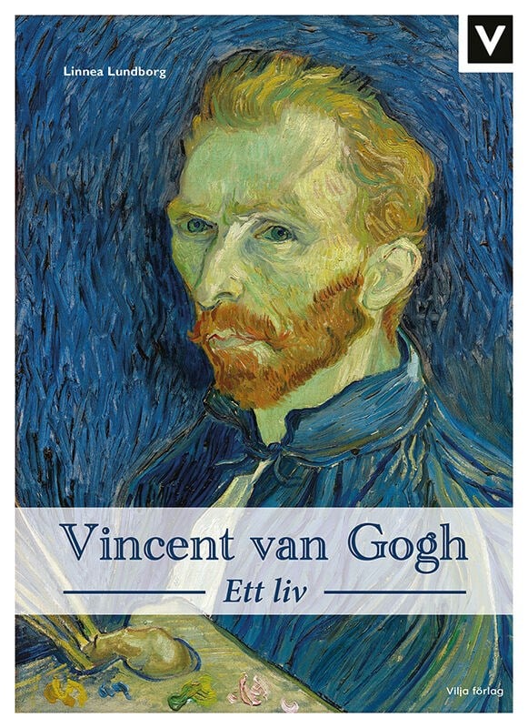 Ett självporträtt av Vincent van Gogh.Bakgrunden är mörk blå och vincents ansikte är grönaktigt.